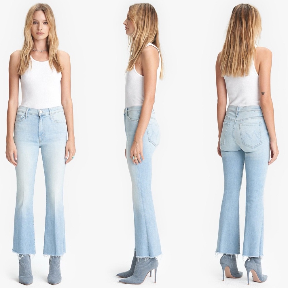Mother The Hustler Ankle Fray Jeans When In Rome Size 24